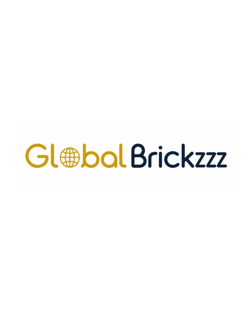 Global Brickzzz wordmark — the brokerage's logo in navy and gold on white